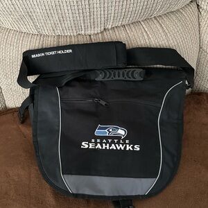 Seattle Seahawks Season Ticket Holder Black Messenger Bag